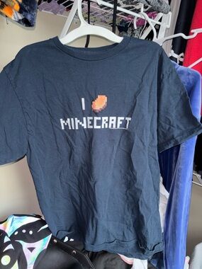I ❤️ Minecraft Black Graphic Tee